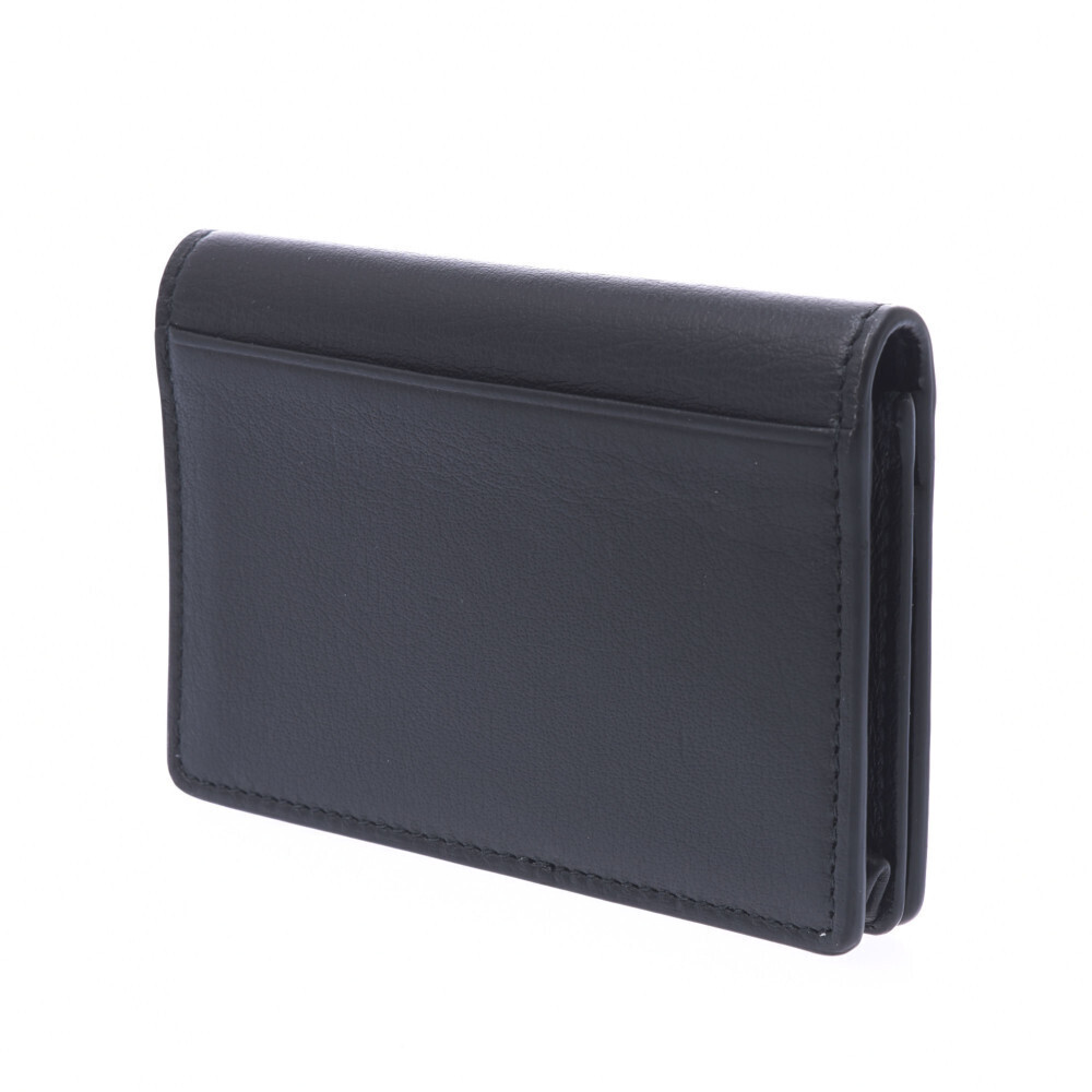 Balenciaga Wallet Paper Leather Black Business